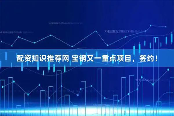 配资知识推荐网 宝钢又一重点项目，签约！